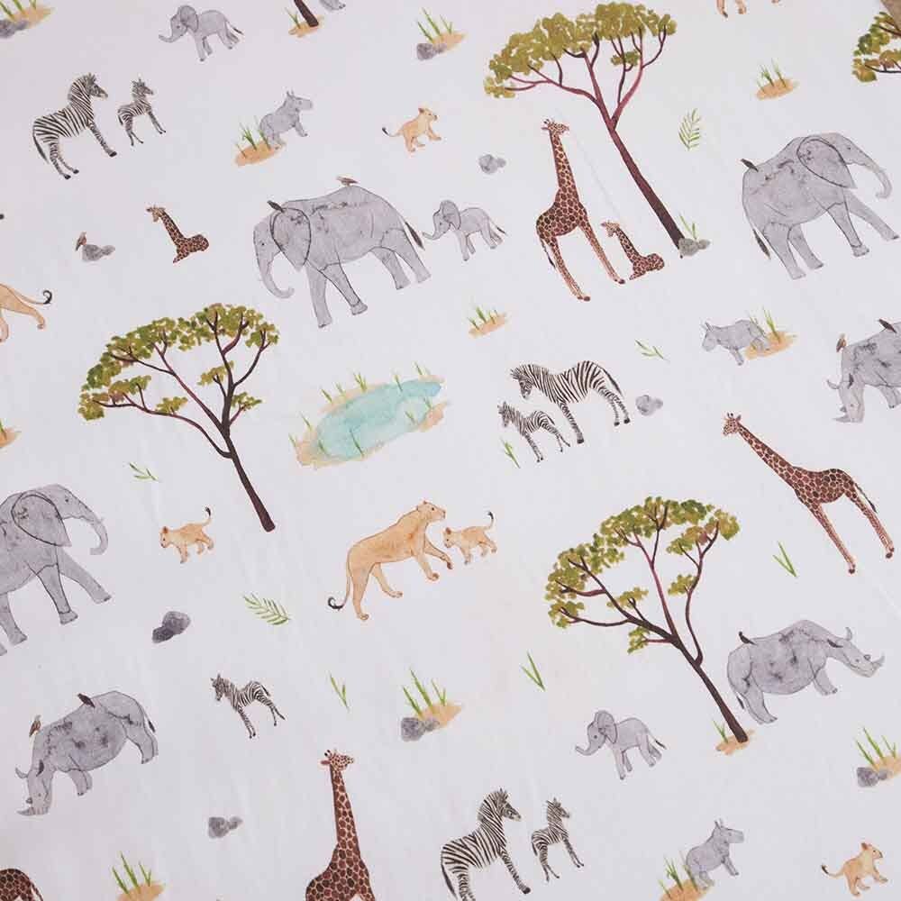 Snuggle Hunny - Safari Bassinet Sheet / Change Pad Cover