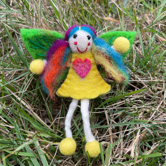 Felt Chakra Fairy - Yellow