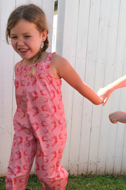 Maggie Jumpsuit Pink Prawns