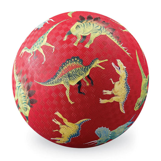 5 Inch Playground Ball - Dinosaur Red