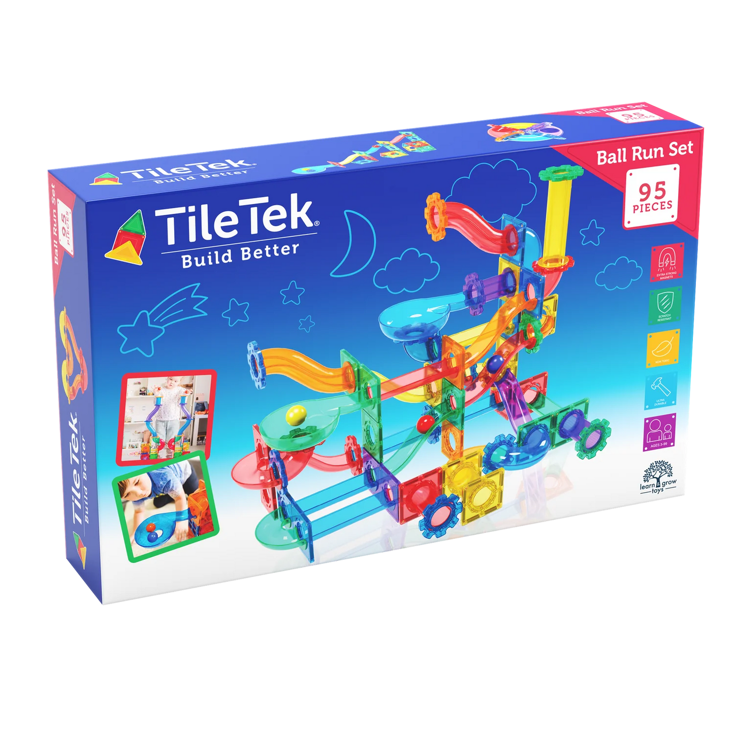 TileTek -  95 Piece Ball Run Set