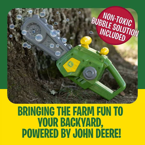 John Deere - Motorised Bubble and Fun Chainsaw