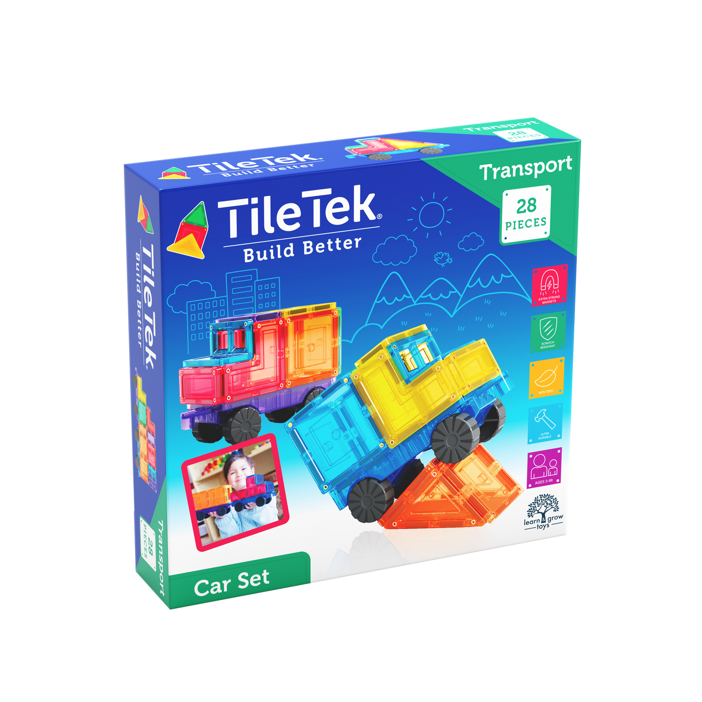TileTek -  28 Piece Car Set