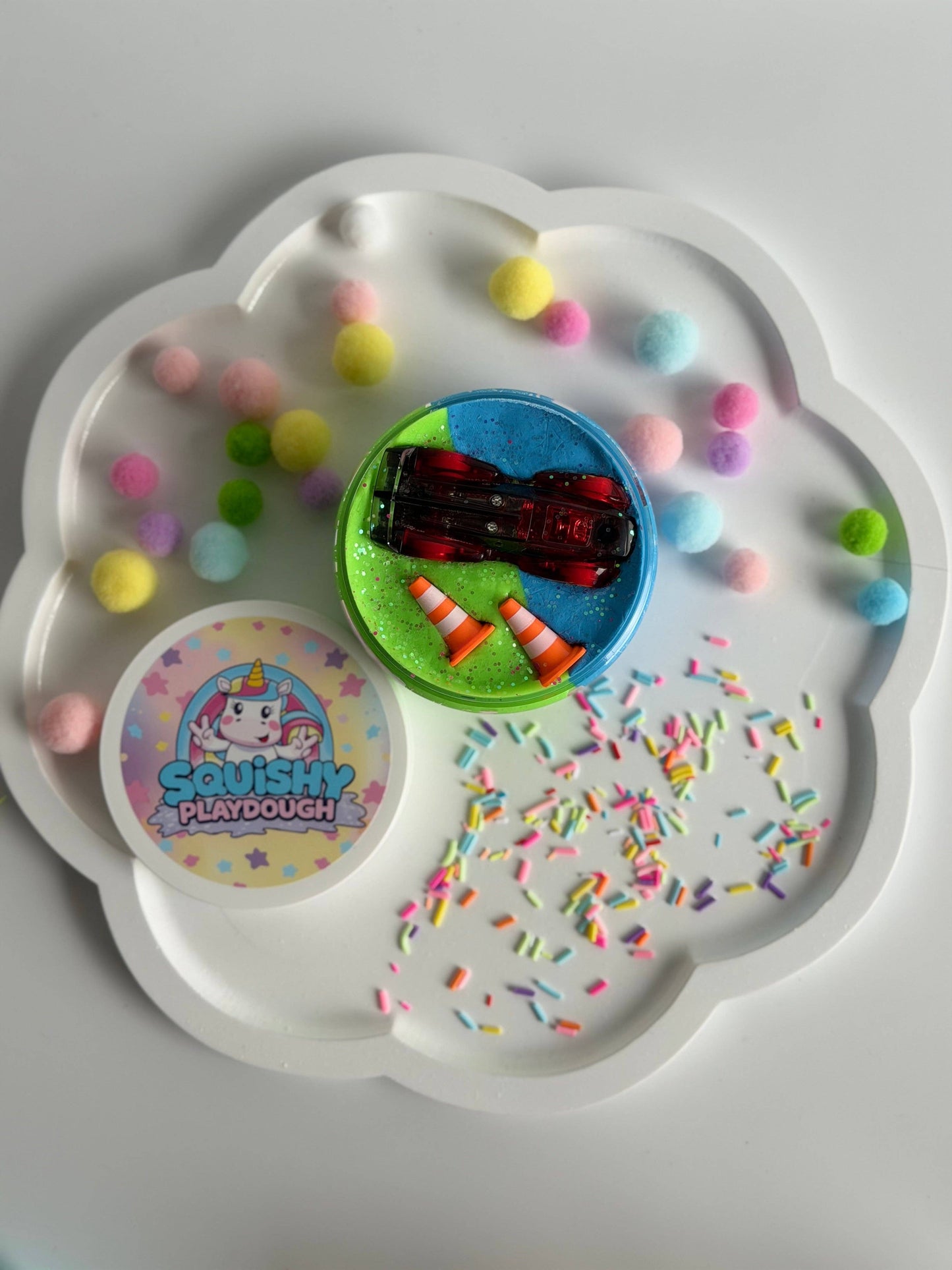 Let's Race Playdough 250g Tub - Squishy Play