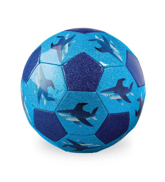 Crocodile Creek - Glitter Soccer Ball -  Shark City (Size 3)