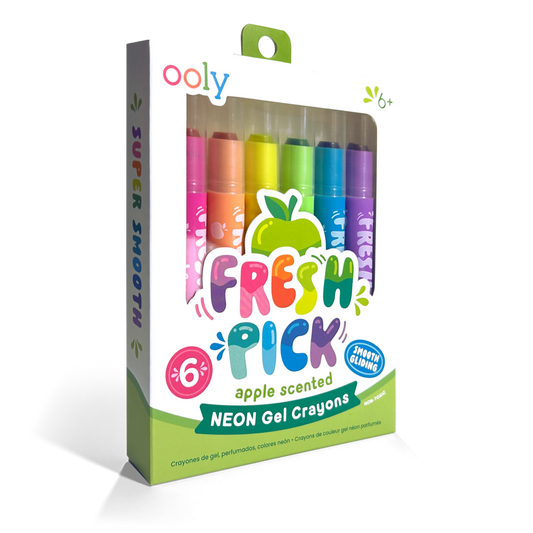 Ooly Crayons - Fresh Pick Scented Gel Crayons 6 pk