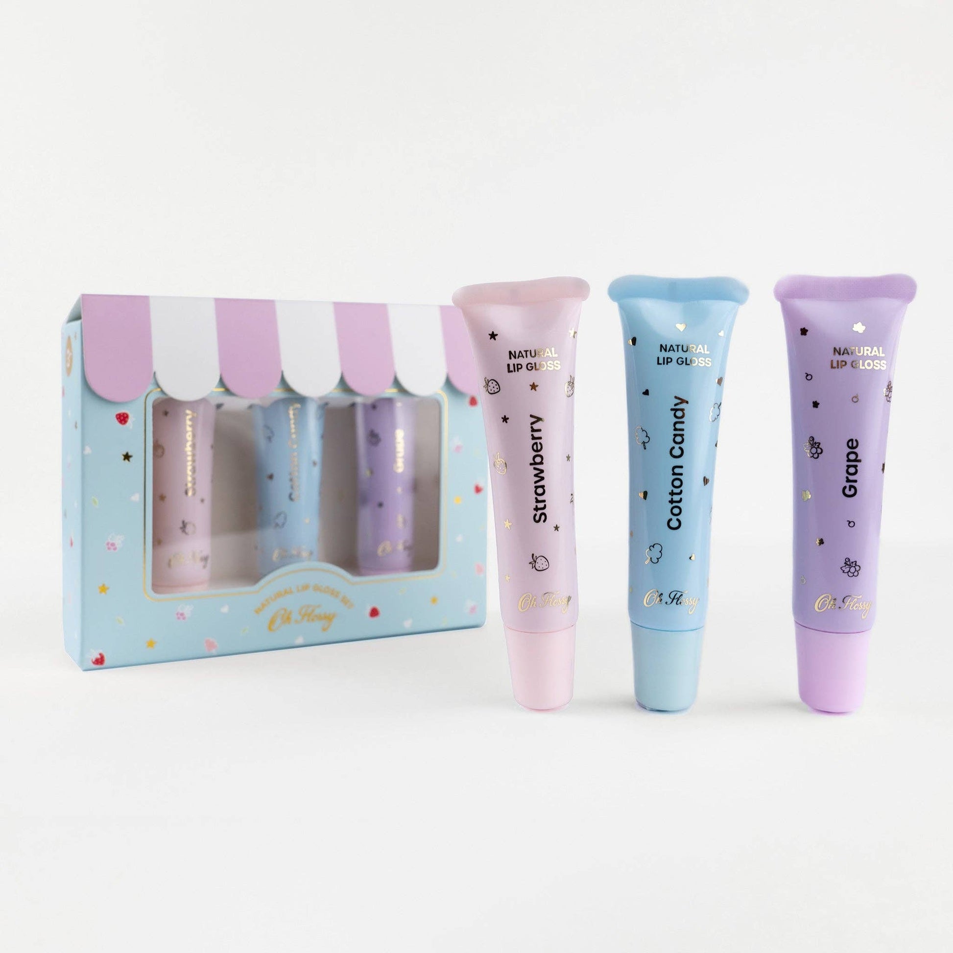 Oh Flossy - Oh Flossy Natural Lip Gloss Set - Bambam Kids Toys 