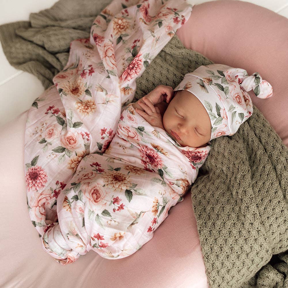 Snuggle Hunny - Birds & Blooms Organic Muslin Wrap