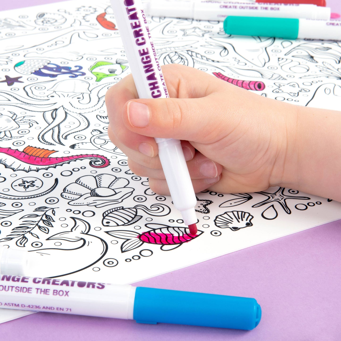 MAGIC MARKERS Fine Tip Pens for Drawing + Colouring - Little Change Creators
