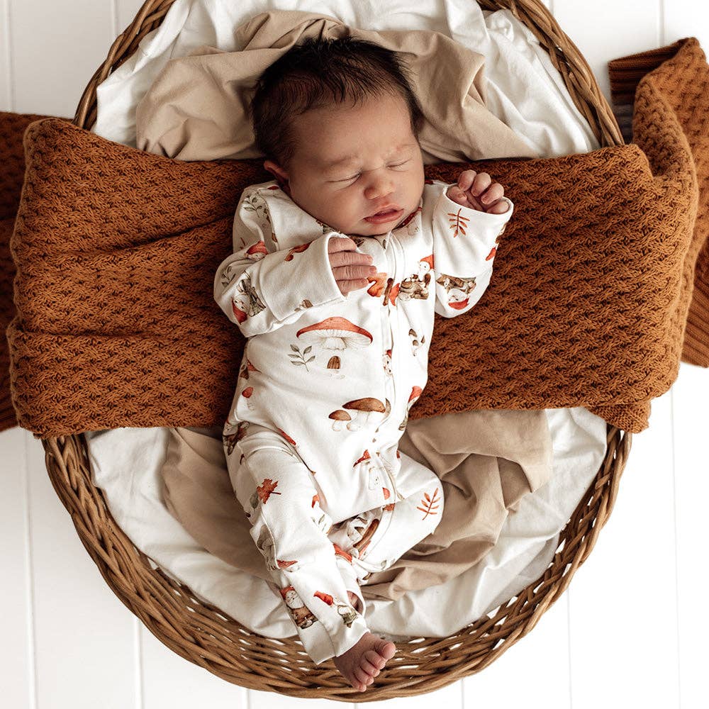 Snuggle Hunny - Gnomes Organic Snugglesuit Convertible Romper