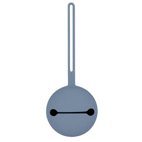 Living Textiles - Silicone Pacifier Case - Misty Blue