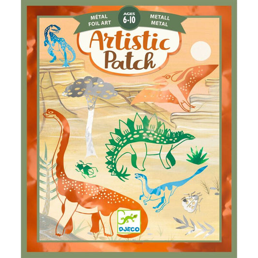 Artistic Patch Metal Dinosaurs