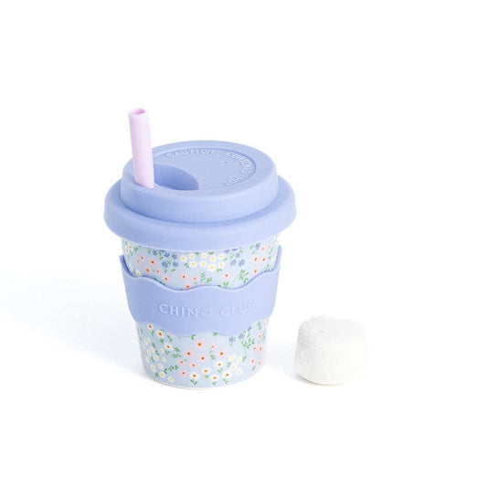 Chino Club - Blue Floral Cup 4oz - Bambam Kids Toys 