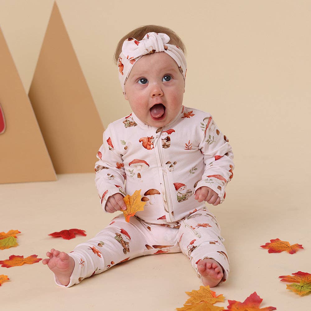 Snuggle Hunny - Gnomes Organic Snugglesuit Convertible Romper