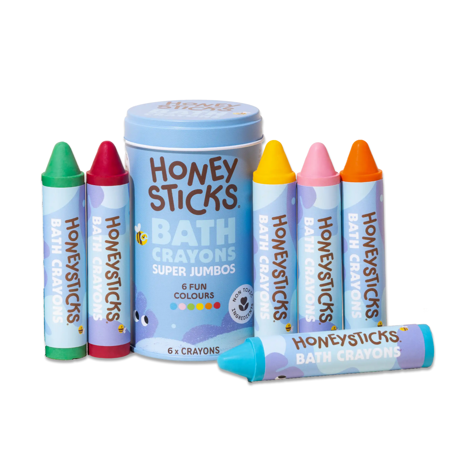Honeysticks - Australia - Honeysticks Bath Crayons Super Jumbos 6pk