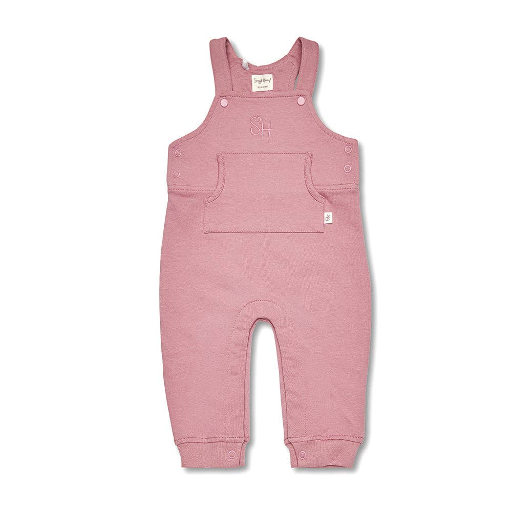 Snuggle Hunny - Jewel Pink Organic Joey Overalls