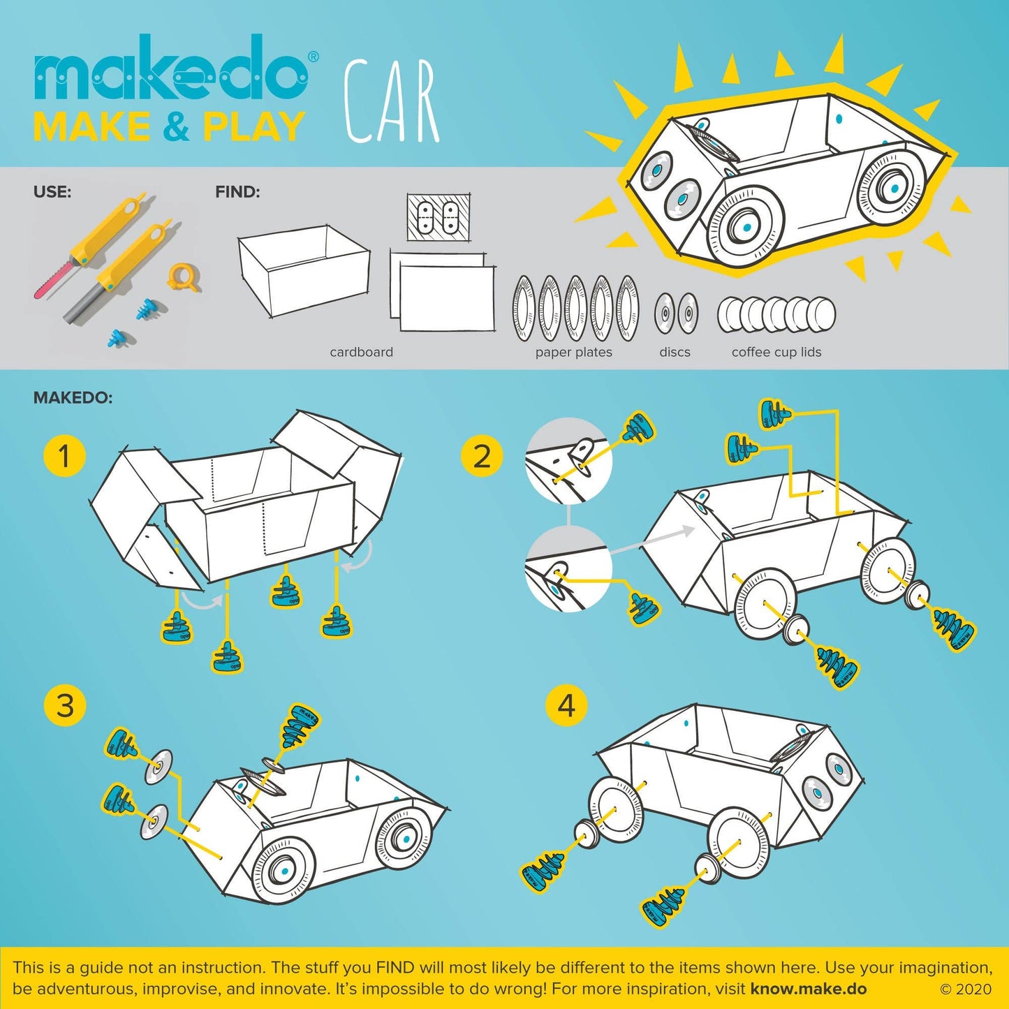 Makedo Australia - EXPLORE | Makedo Cardboard Construction Kit 1-2 Makers