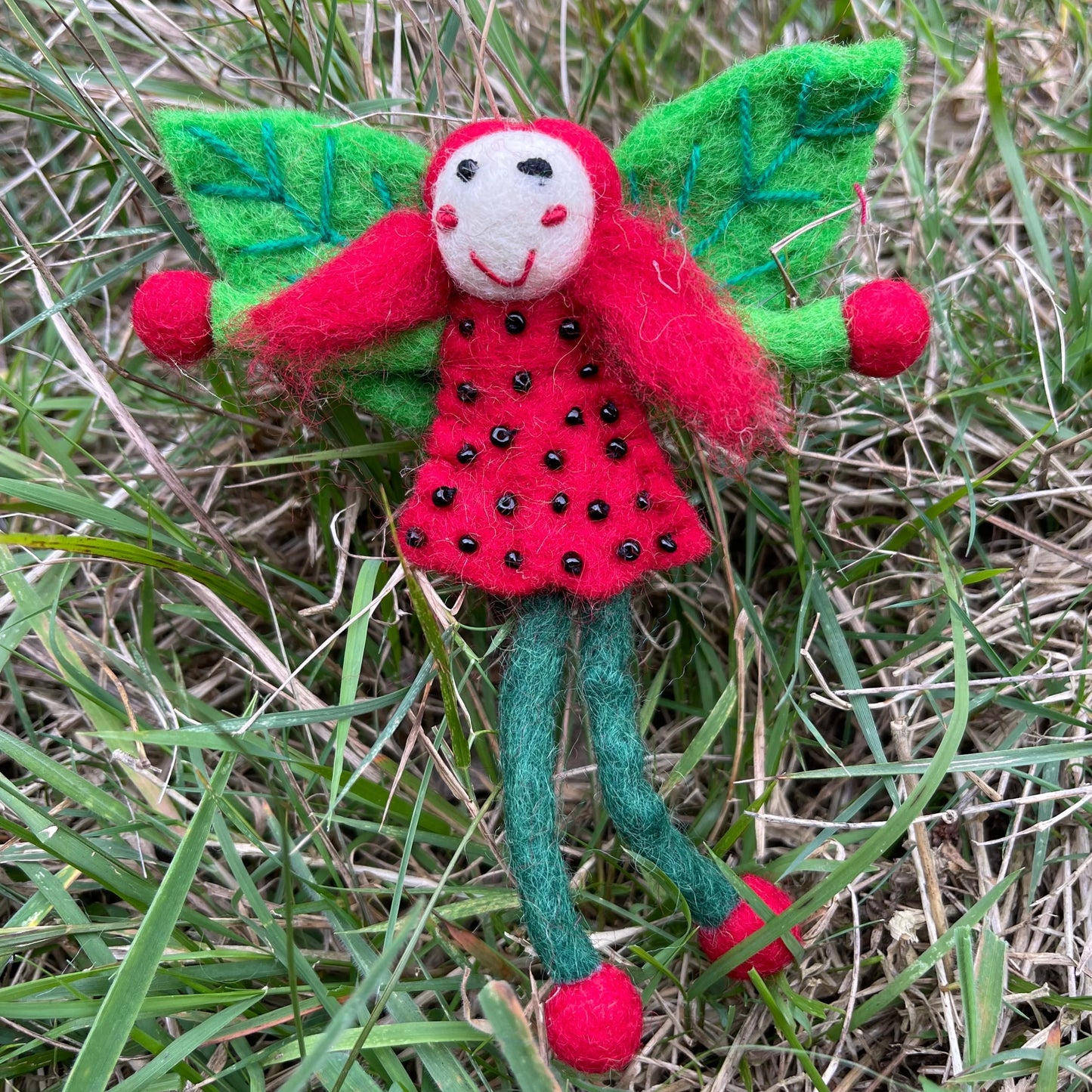 Miss strawberry felt fairy