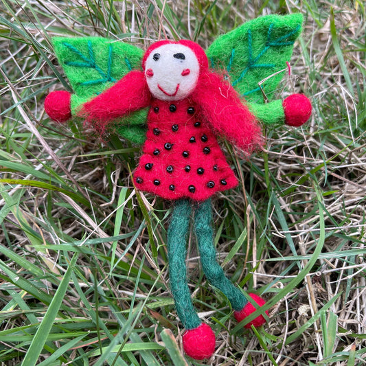 Miss strawberry felt fairy