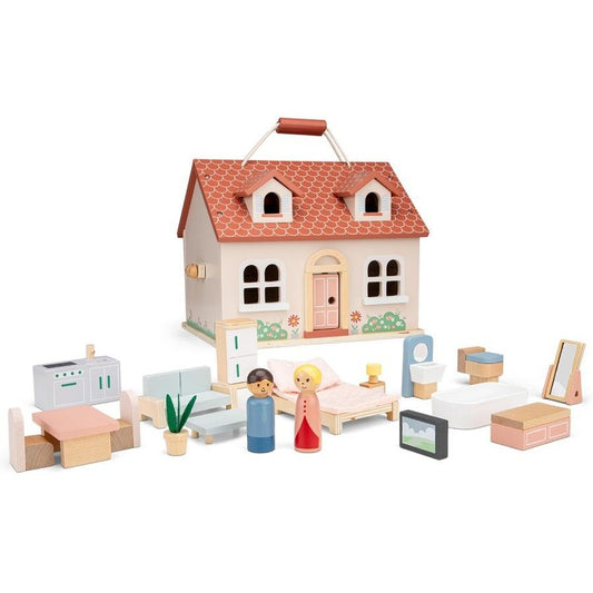 Mini Doll House with Furniture - New Classic Toys