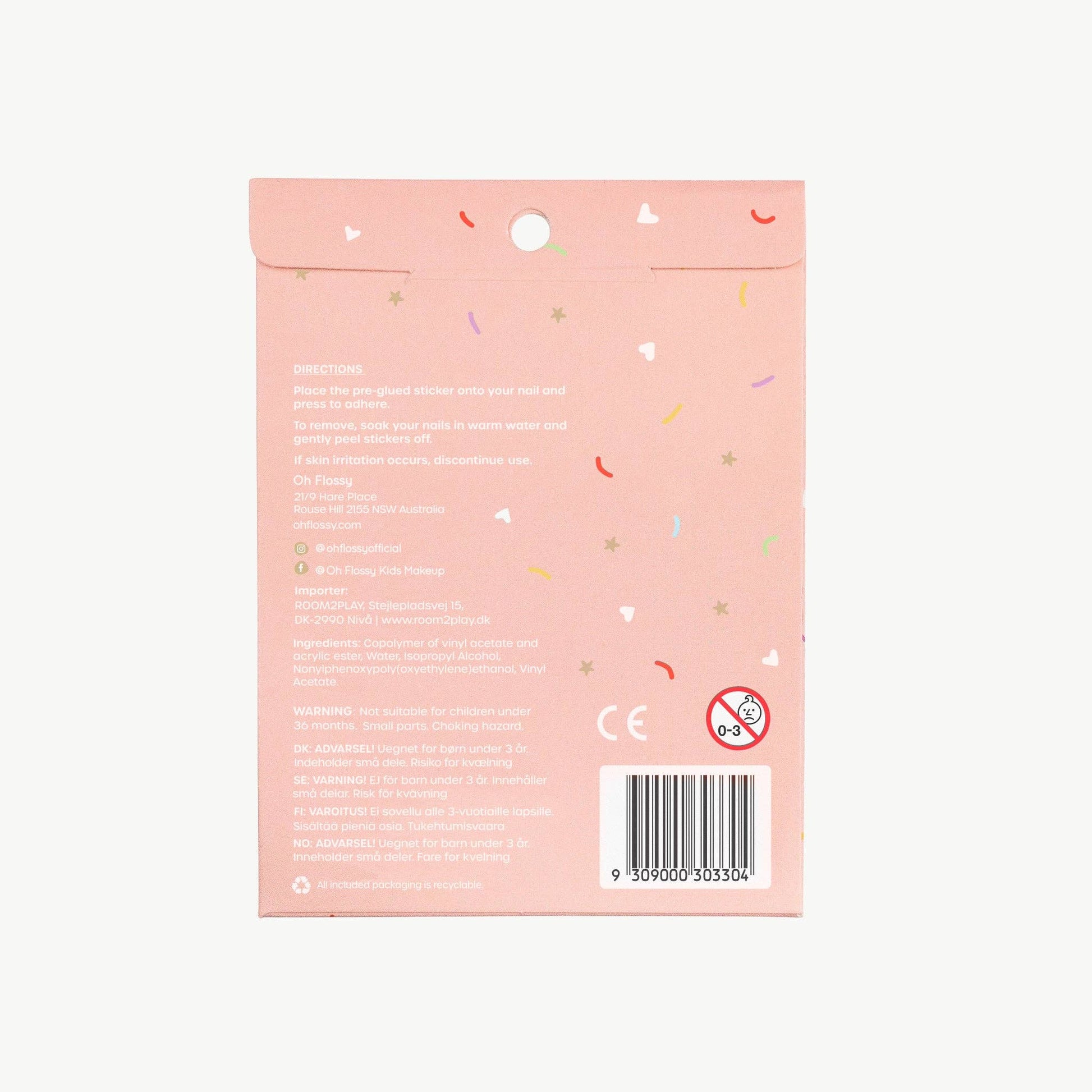 Oh Flossy Nail Stickers - Bambam Kids Toys 