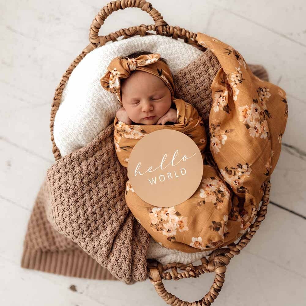Snuggle Hunny - Golden Flower Organic Muslin Wrap