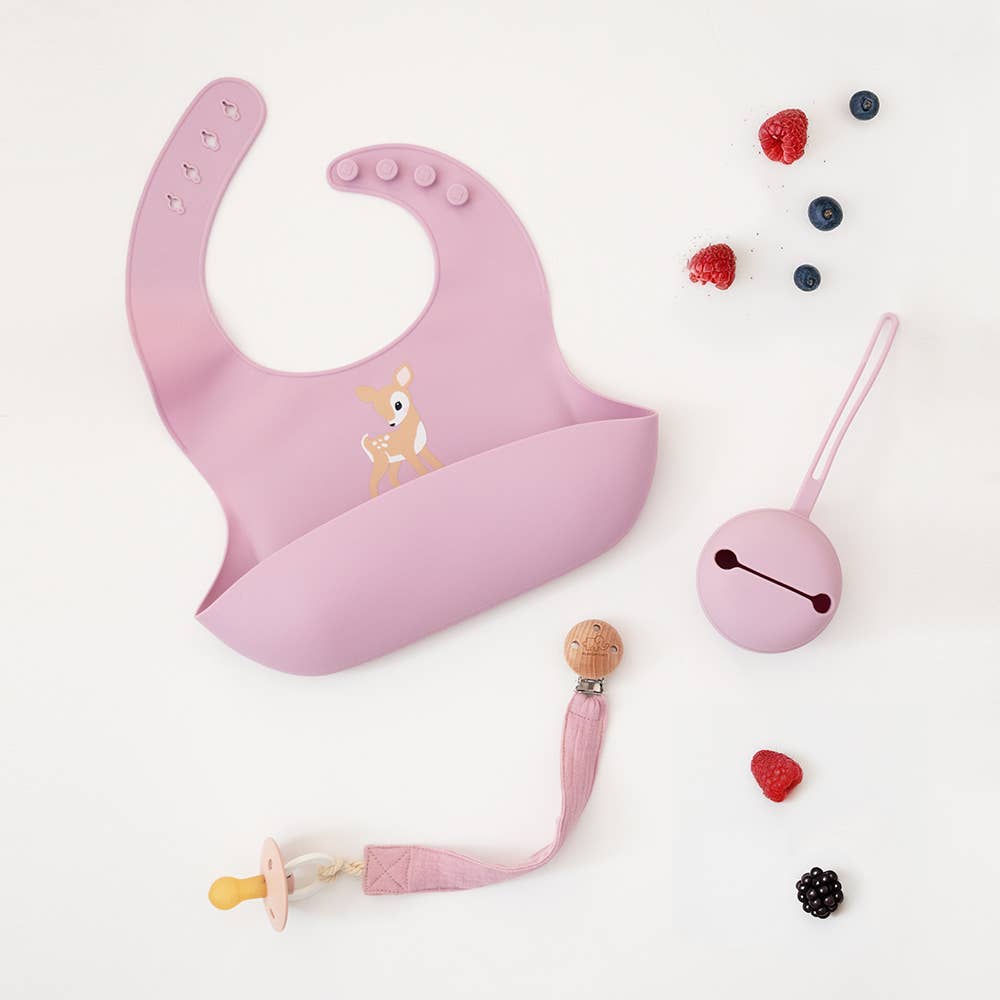 Living Textiles - Silicone Pacifier Case - Lavender