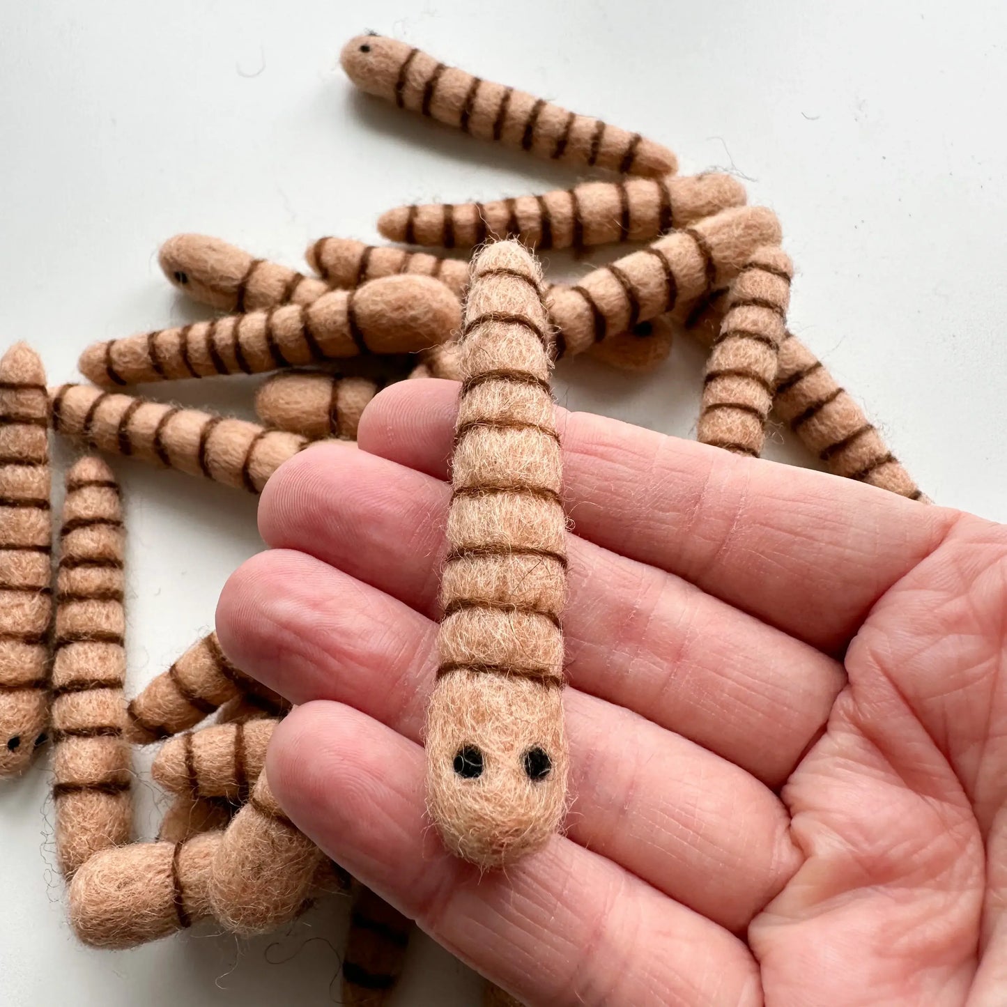 Felt Worm - Sewing Seeds Play