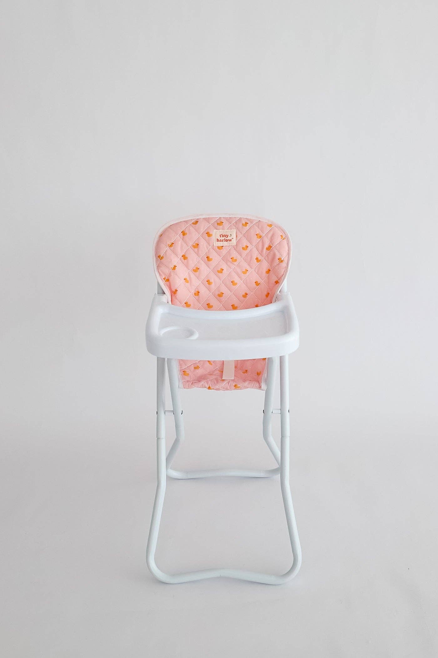 Tiny Harlow Doll Highchair - Pink Ducky