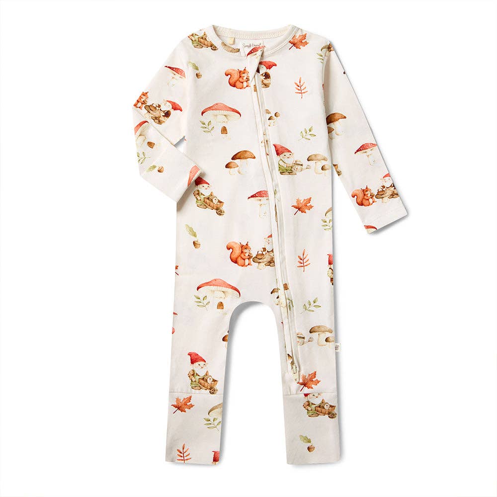Snuggle Hunny - Gnomes Organic Snugglesuit Convertible Romper