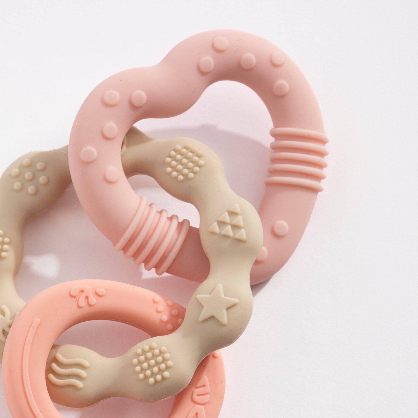 Living Textiles - Silicone Bunny Teether - Pink