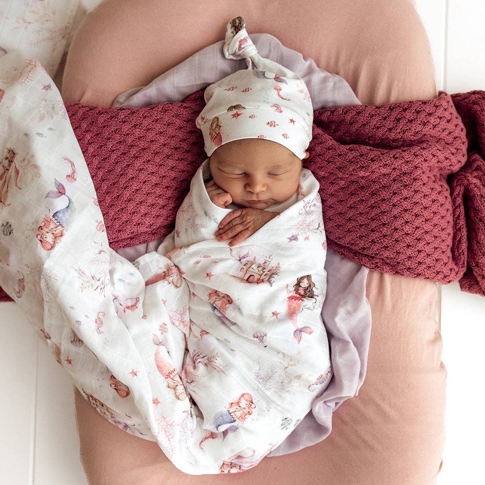 Snuggle Hunny - Mermaid Organic Muslin Wrap