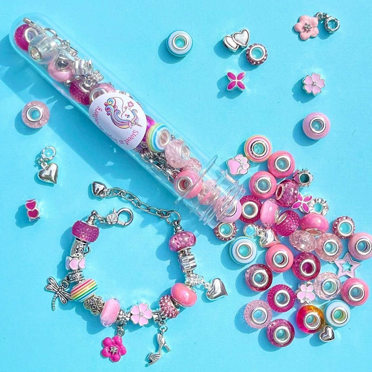 Sweet As Sugar Jewellery - Jewellery Making Kit Charm Bracelet Set