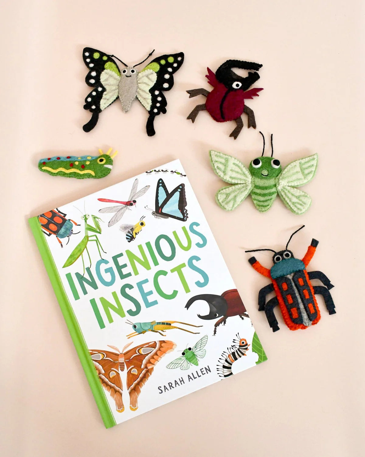 Ingenious Insects Finger Puppets and Book Set - Tara's Treasure