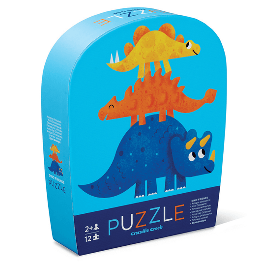 Crocodile Creek Mini Puzzle 12 pc - Dino Friends