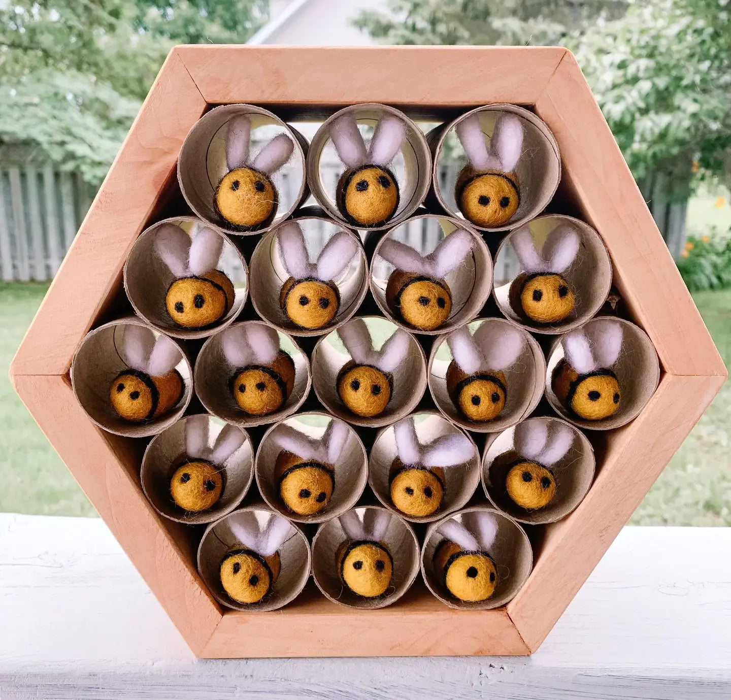 Felt Bumble Bee / Honey Bee - Sewing Seeds Play