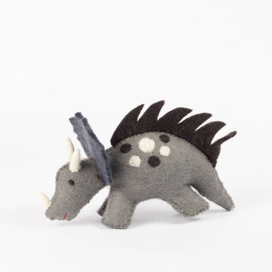 Felt Dinosaur Triceratops - The Winding Road