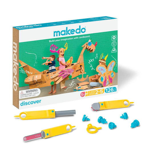 Makedo Cardboard Construction for 2-5 Makers