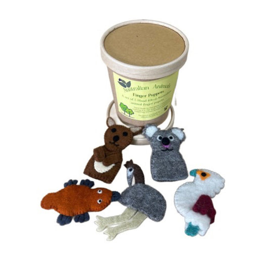 Australian Animal Finger Puppet Set - Himalayan Felt Co