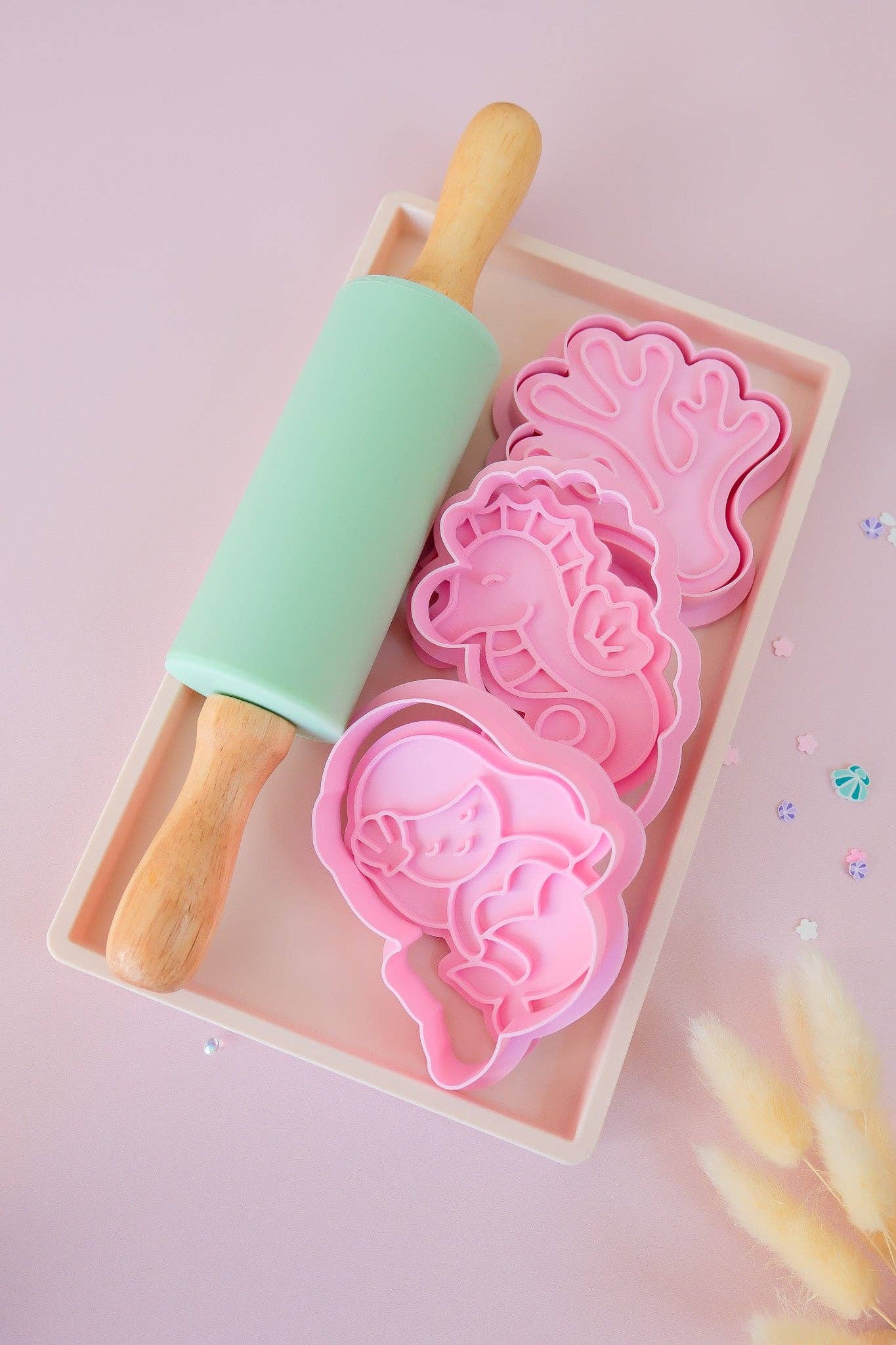 Play Sense - Eco Playdough Stamp | Mermaid Seahorse