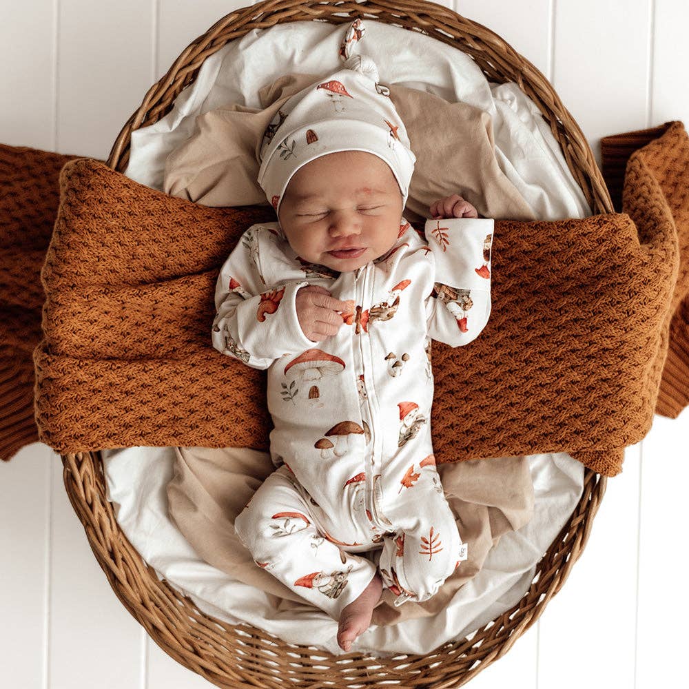 Snuggle Hunny - Gnomes Organic Snugglesuit Convertible Romper