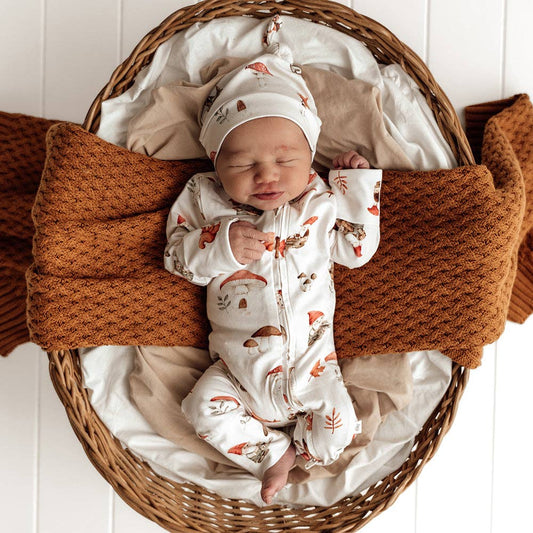 Snuggle Hunny - Gnomes Organic Snugglesuit Convertible Romper