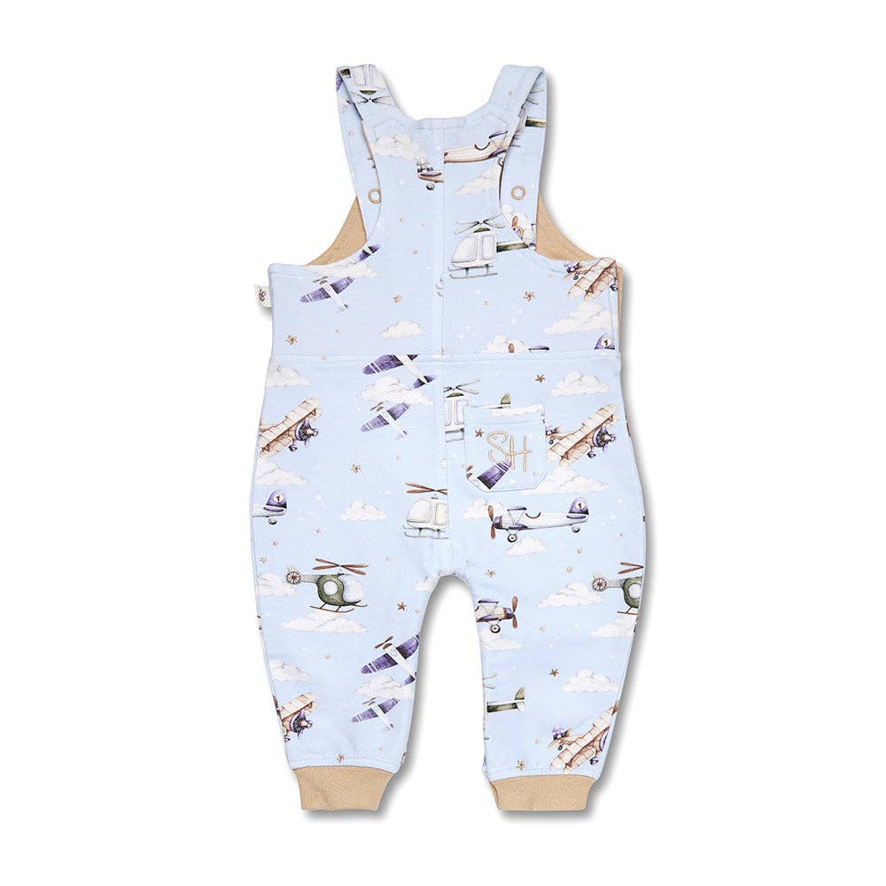 Snuggle Hunny - Taking Flight Organic Snuggle Overalls