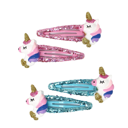 Pink Poppy - Dreamland Unicorn Hair Clips - (Pack Size: 6)