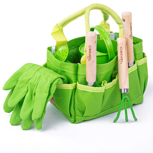 Small Tote Bag with Garden Tools