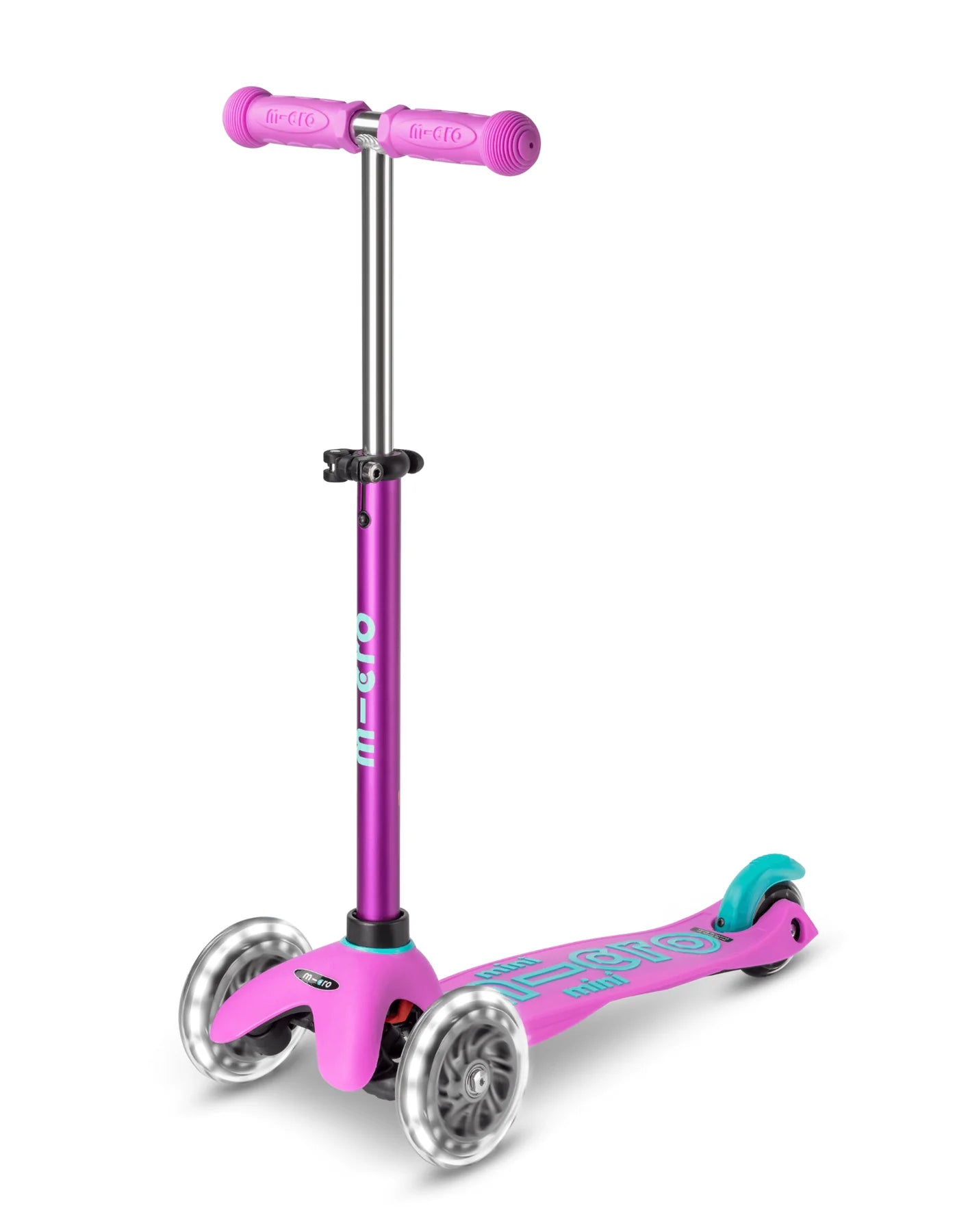 Mini Micro Deluxe LED 3 Wheel Scooter - Lavender