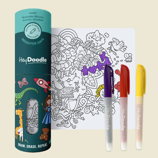 HeyDoodle - Brighter Days Mini Colouring & Doodle Mat