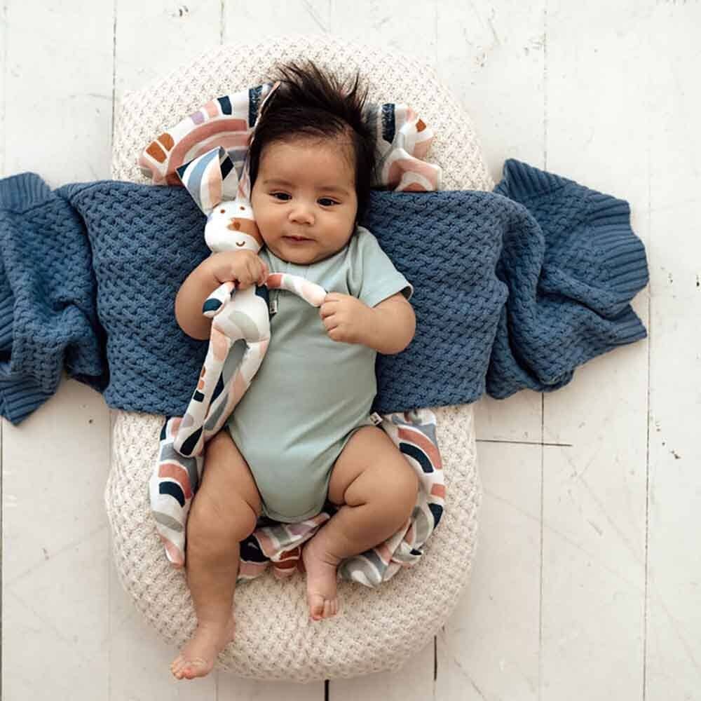 Snuggle Hunny - Sage Short Sleeve Organic Bodysuit