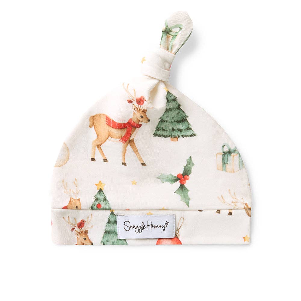 Snuggle Hunny - Prancer & Friends Organic Jersey Wrap & Beanie Set