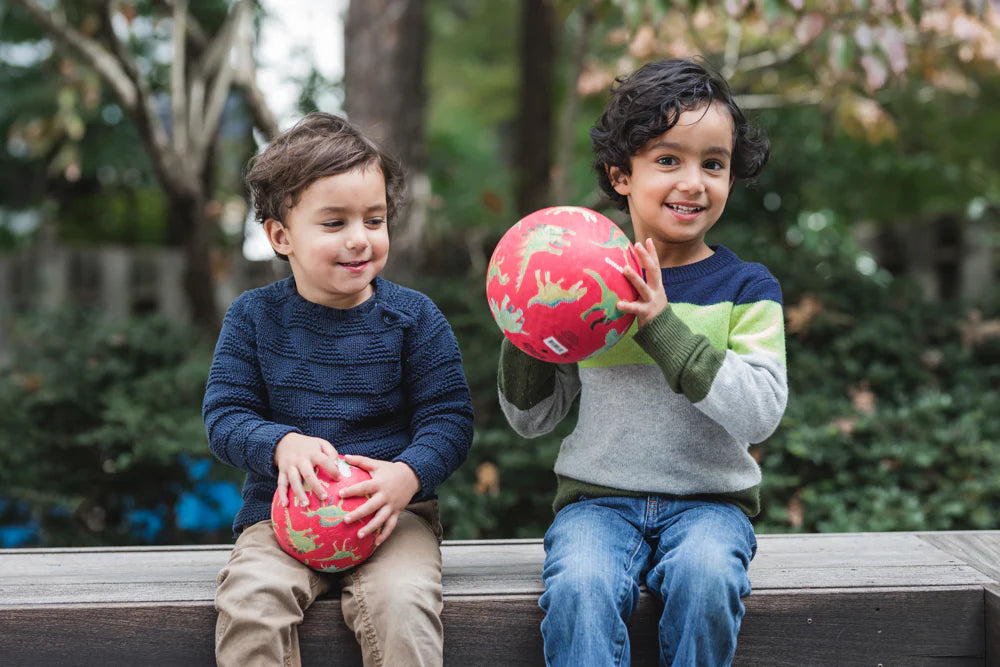 5 Inch Playground Ball - Dinosaur Red